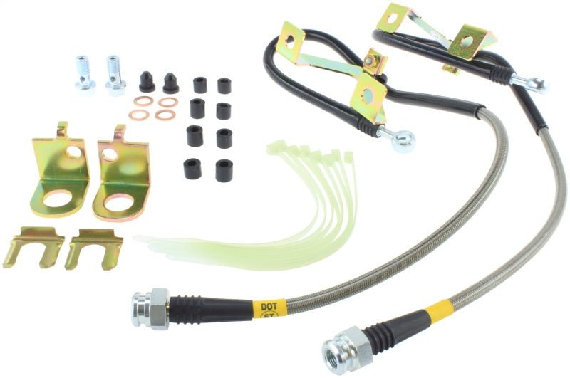 Stoptech - StopTech 01 - 02 Dodge Viper Front Stainless Steel Brake Lines - Demon Performance