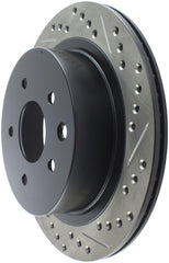 Stoptech - StopTech 03 - 05 350Z / 03 - 04 G35 / 03 - 05 G35X SportStop Slotted & Drilled Rear Left Rotor - Demon Performance