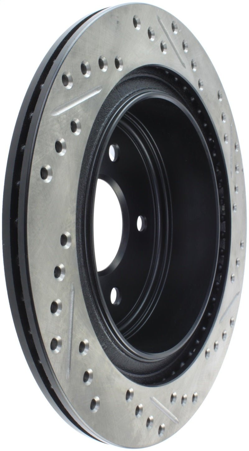 Stoptech - StopTech 03 - 05 350Z / 03 - 04 G35 / 03 - 05 G35X SportStop Slotted & Drilled Rear Right Rotor - Demon Performance