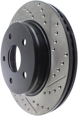 Stoptech - StopTech 04 - 06 Dodge Durango / 02 - 10 Ram 1500 (exc Mega Cab) Front Left Slotted & Drilled Rotor - Demon Performance