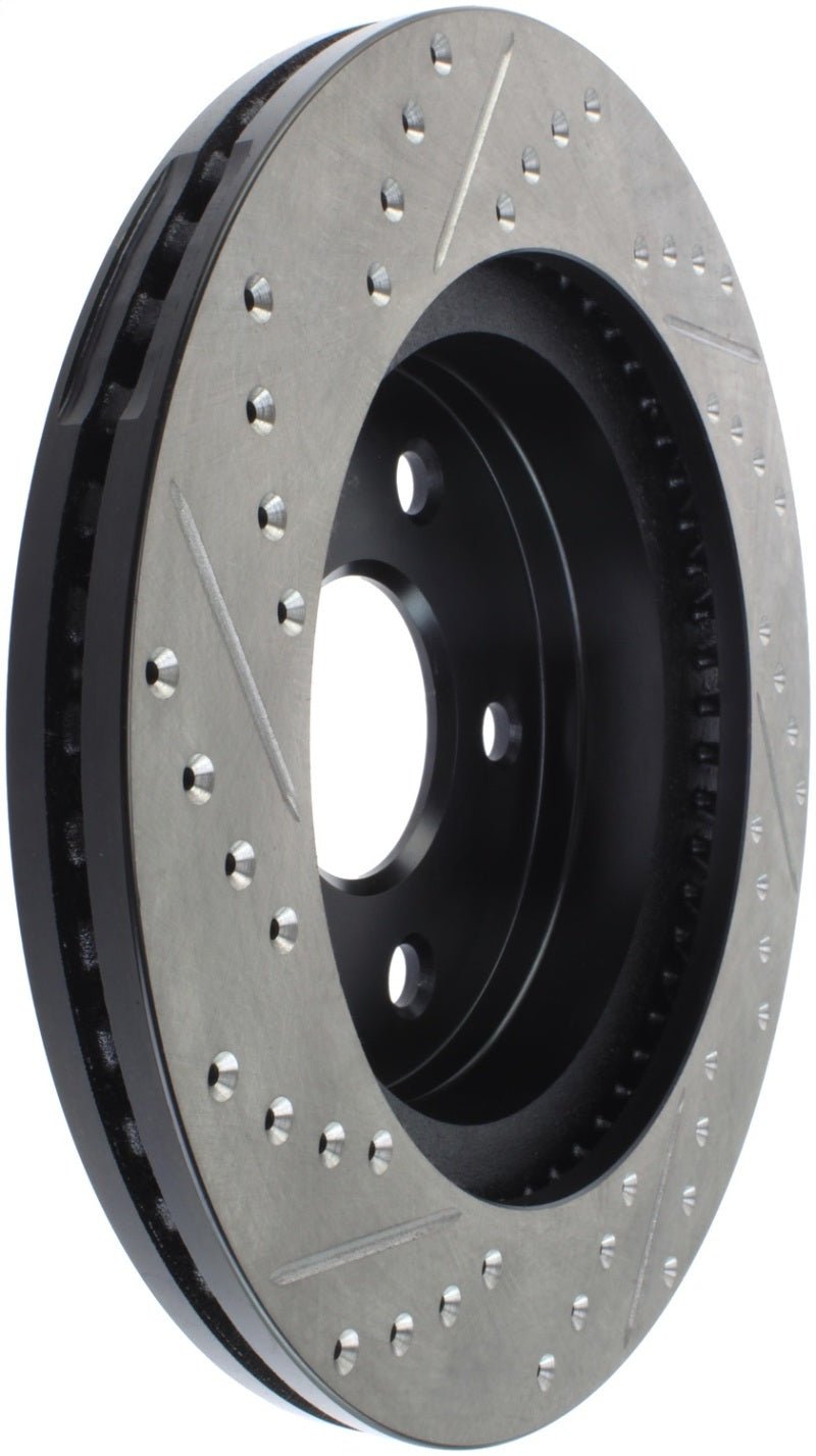 Stoptech - StopTech 04 - 06 Dodge Durango / 02 - 10 Ram 1500 (exc Mega Cab) Front Left Slotted & Drilled Rotor - Demon Performance