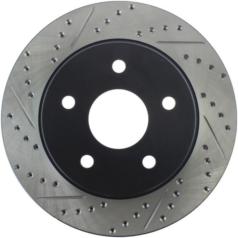 Stoptech - StopTech 04 - 06 Dodge Durango / 02 - 10 Ram 1500 (exc Mega Cab) Front Right Slotted & Drilled Rotor - Demon Performance