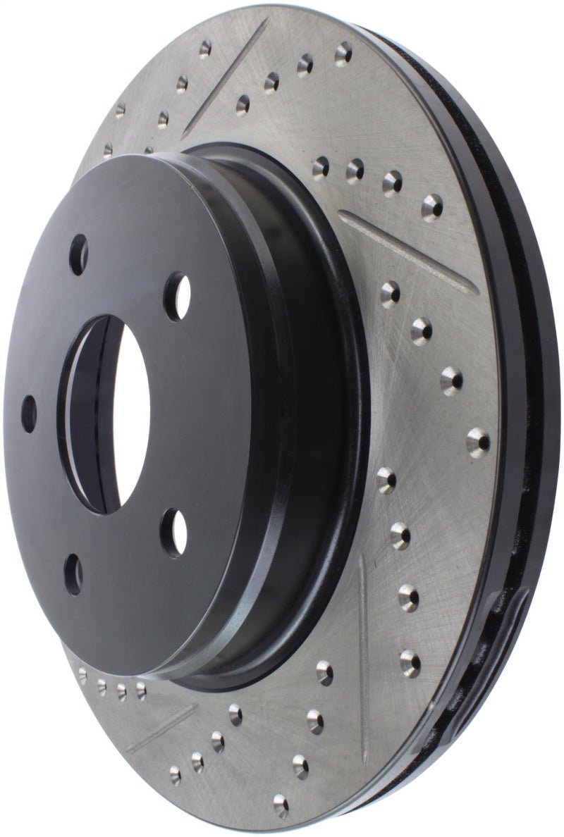 Stoptech - StopTech 04 - 06 Dodge Durango / 02 - 10 Ram 1500 (exc Mega Cab) Front Right Slotted & Drilled Rotor - Demon Performance