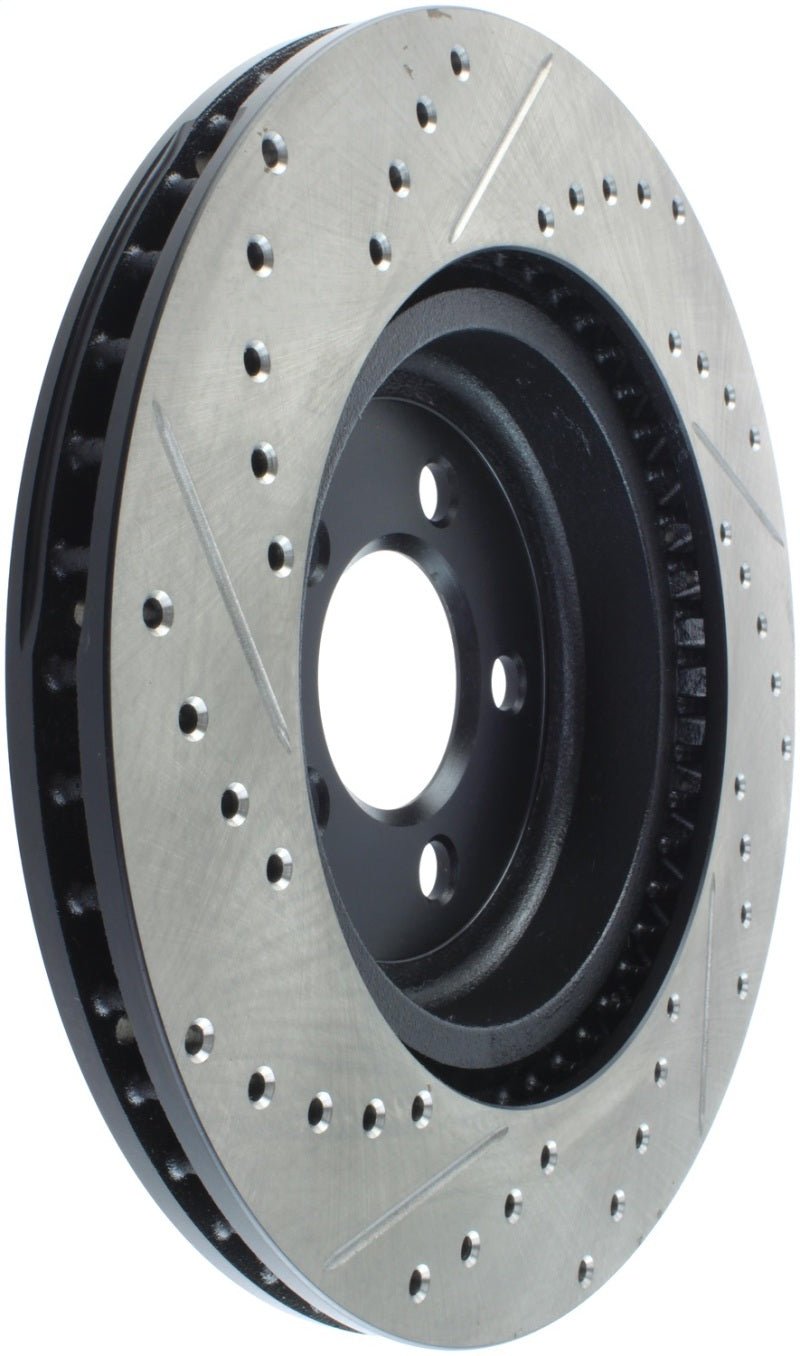 Stoptech - StopTech 05 - 09 Chrysler 300 (5.7L V8 exc SRT - 8) Front Left Slotted & Drilled Rotor - Demon Performance