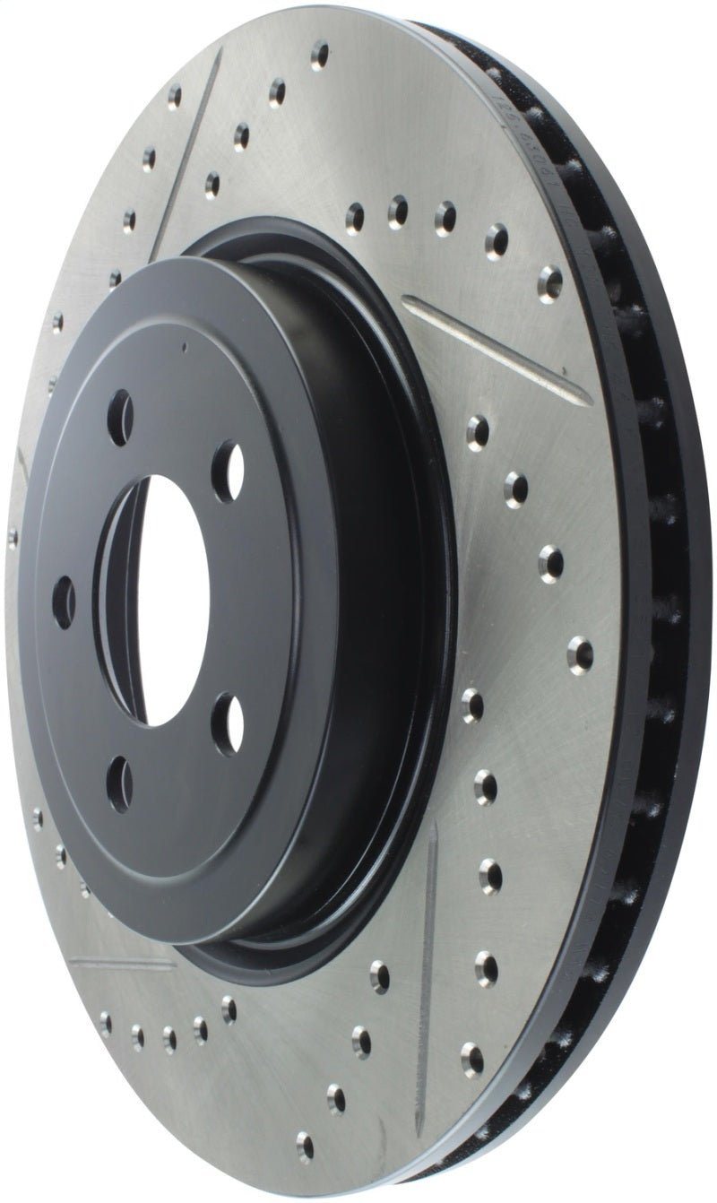 Stoptech - StopTech 05 - 09 Chrysler 300 (5.7L V8 exc SRT - 8) Front Right Slotted & Drilled Rotor - Demon Performance