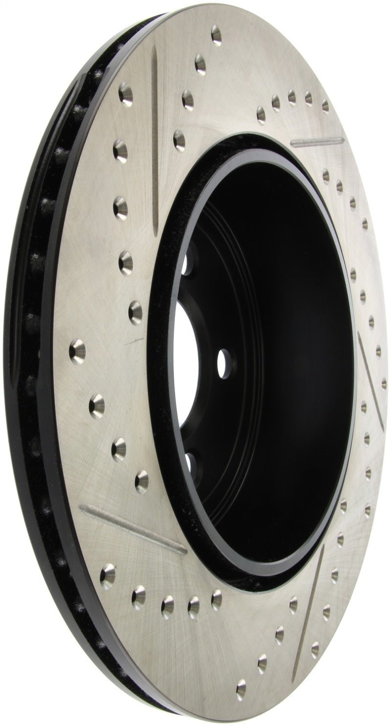 Stoptech - StopTech 05 - 09 Chrysler 300 (5.7L V8 exc SRT - 8) Rear Left Slotted & Drilled Rotor - Demon Performance