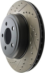 Stoptech - StopTech 05 - 09 Chrysler 300 (5.7L V8 exc SRT - 8) Rear Right Slotted & Drilled Rotor - Demon Performance