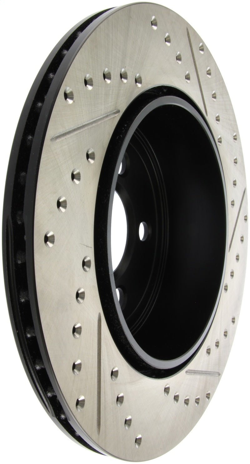 Stoptech - StopTech 05 - 09 Chrysler 300 (5.7L V8 exc SRT - 8) Rear Right Slotted & Drilled Rotor - Demon Performance