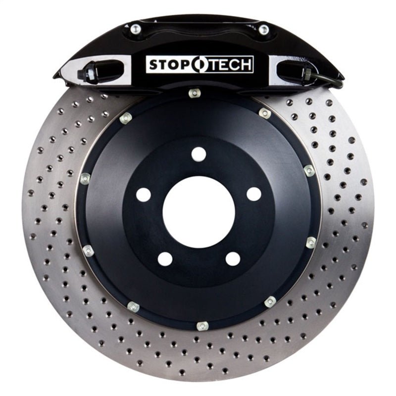 Stoptech - StopTech 05 - 10 Porsche 911 Carrera S (997) Front BBK ST - 40 Caliper Blk / 2pc Drilled 355x32mm Rotor - Demon Performance