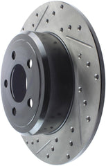 Stoptech - StopTech 05 - 13 Chrysler300/300C / 09 - 12 Dodge Challenger Rear Right Drilled & Slotted Rotor - Demon Performance