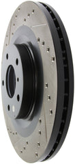 Stoptech - StopTech 06 - 07 350Z / 05 - 07 G35 exp Sport/ 06 - 07 G35X SportStop Slotted & Drilled Front Right Rotor - Demon Performance