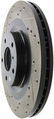 Stoptech - StopTech 06 - 07 350Z / 05 - 07 G35 exp Sport/ 06 - 07 G35X SportStop Slotted & Drilled Front Right Rotor - Demon Performance