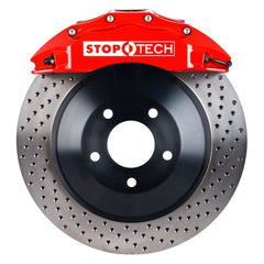 Stoptech - StopTech 06 - 16 Chrysler 300 Front BBK w/ Red Calipers Slotted Rotors - Demon Performance