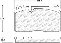 Stoptech - StopTech 07 - 15 Audi Q7 Street Select Brake Pads - Front - Demon Performance