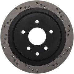Stoptech - StopTech 08 - 09 Infiniti EX35 / 05 - 08 G35 / 09 G37 / 06 - 09 M35/M45 Drilled Left Rear Rotor - Demon Performance