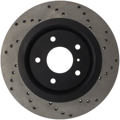 Stoptech - StopTech 08 - 09 Infiniti EX35 / 05 - 08 G35 / 09 G37 / 06 - 09 M35/M45 Drilled Right Front Rotor - Demon Performance