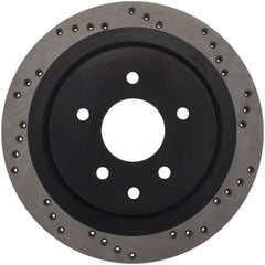 Stoptech - StopTech 08 - 09 Infiniti EX35 / 05 - 08 G35 / 09 G37 / 06 - 09 M35/M45 Drilled Right Rear Rotor - Demon Performance