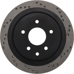 Stoptech - StopTech 08 - 12 Infiniti EX35 Cryo Drilled Sport Rear Right Rotor - Demon Performance