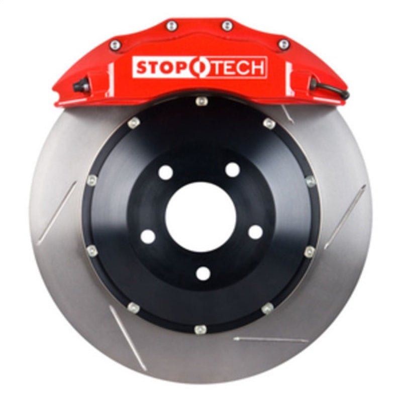 Stoptech - StopTech 09 - 10 Nissan 370Z Sport Model Only Front BBK w/ Red ST - 60 Calipers Slotted 355x32mm Rotors - Demon Performance