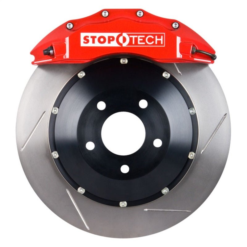 Stoptech - StopTech 09 - 10 Nissan 370Z Sport Model Only Front BBK w/ Red ST - 60 Calipers Slotted 380x32mm Rotors - Demon Performance