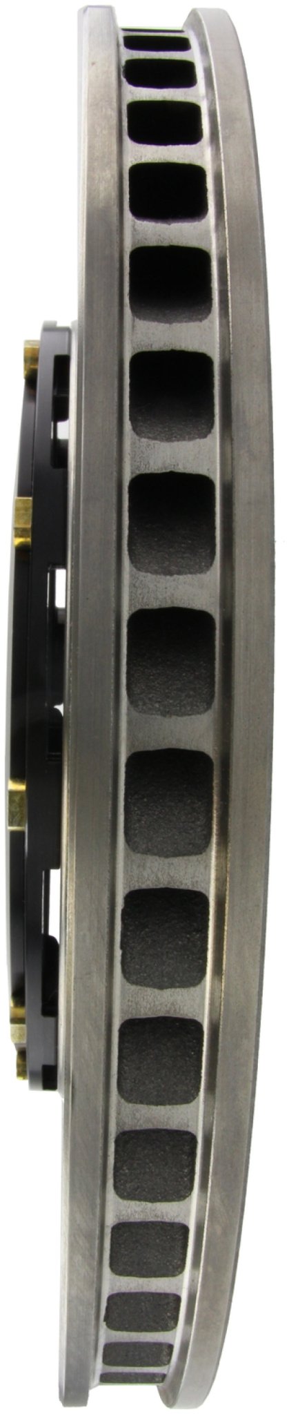 Stoptech - StopTech 09 - 11 Nissan GT - R Front Left Slotted Bare Iron 380x34mm Aero - Rotor Kit - Demon Performance