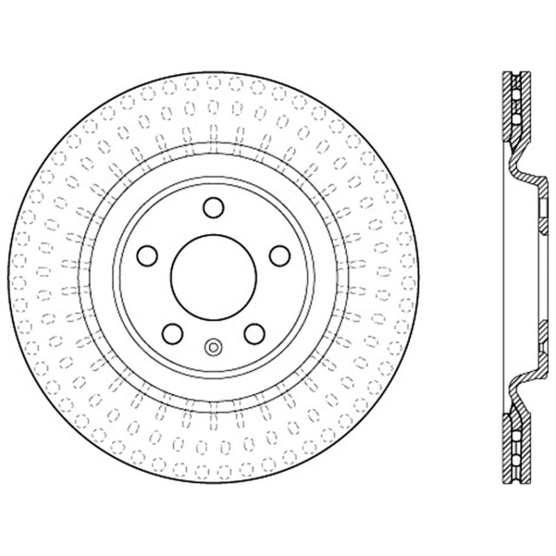 Stoptech - Stoptech 10 - 19 Audi S4 Premium Rear CryoStop Brake Rotor - Demon Performance