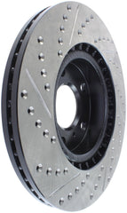 Stoptech - StopTech 1/02 - 05 Infiniti G35 (alloy disc) / 6/02 - 05 Nissan 350Z Slotted & Drilled Left Front Rotor - Demon Performance