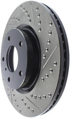 Stoptech - StopTech 1/02 - 05 Infiniti G35 (alloy disc) / 6/02 - 05 Nissan 350Z Slotted & Drilled Left Front Rotor - Demon Performance