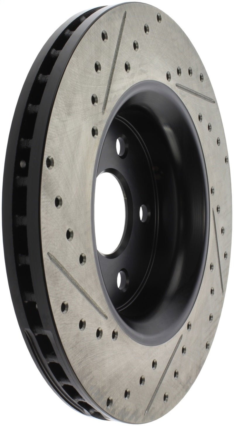 Stoptech - StopTech 11 - 12 Dodge Durango Sport Drilled & Slotted Front Driver - Side Brake Rotor - Demon Performance