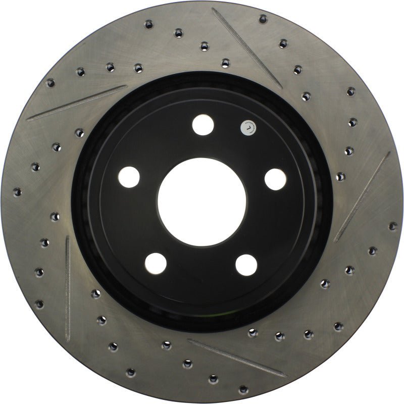 Stoptech - StopTech 11 - 12 Dodge Durango Sport Drilled & Slotted Front Driver - Side Brake Rotor - Demon Performance