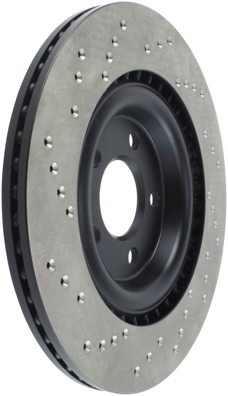 Stoptech - StopTech 12 Audi S4 Rear Left Drilled Rotor - Demon Performance