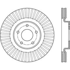 Stoptech - StopTech 13 - 15 Nissan Pathfinder Slotted Front Left Rotor - Demon Performance