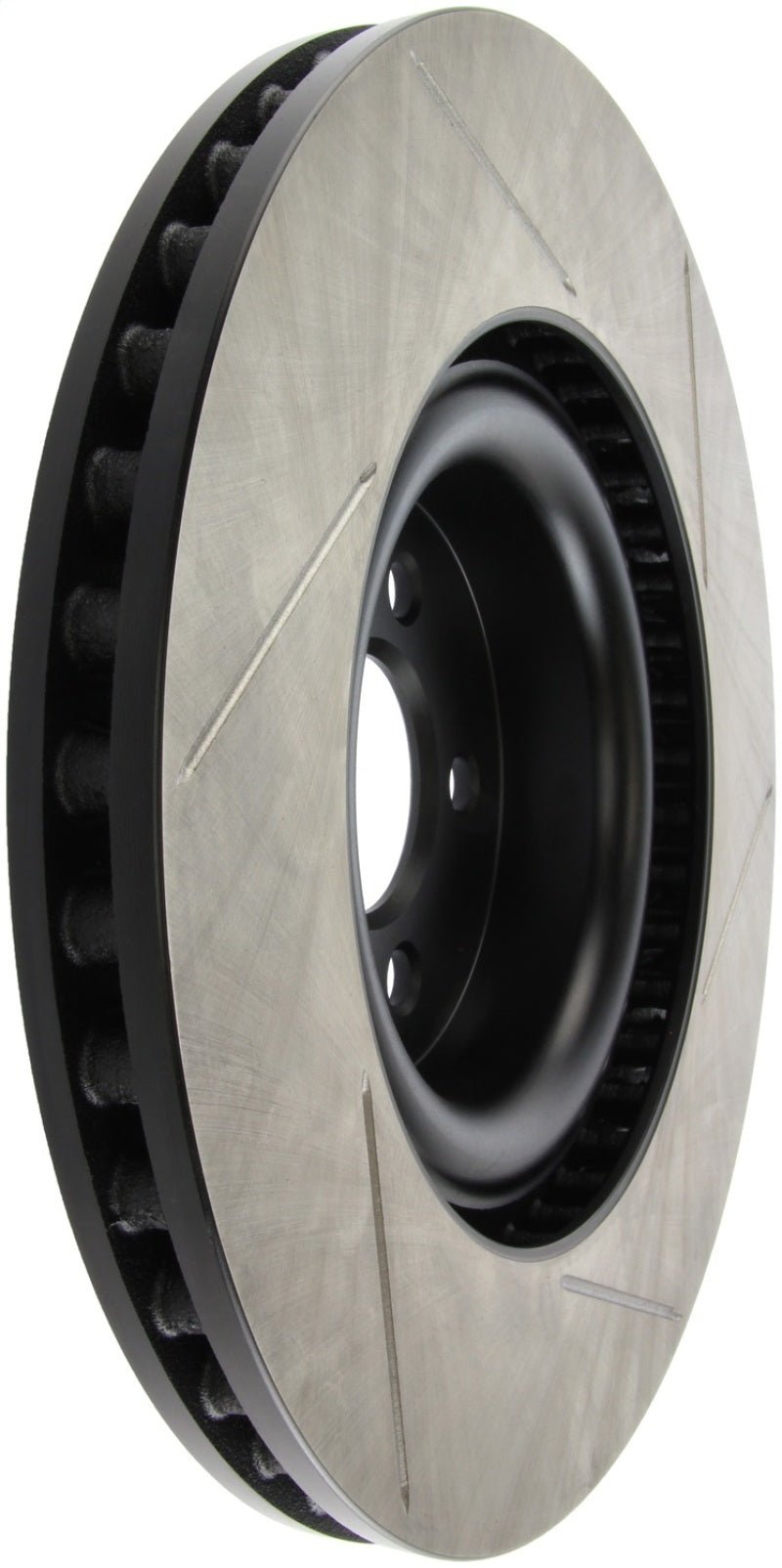 Stoptech - StopTech 2015 Ford Mustang GT w/ Brembo Brakes Right Front Slotted Brake Rotor - Demon Performance