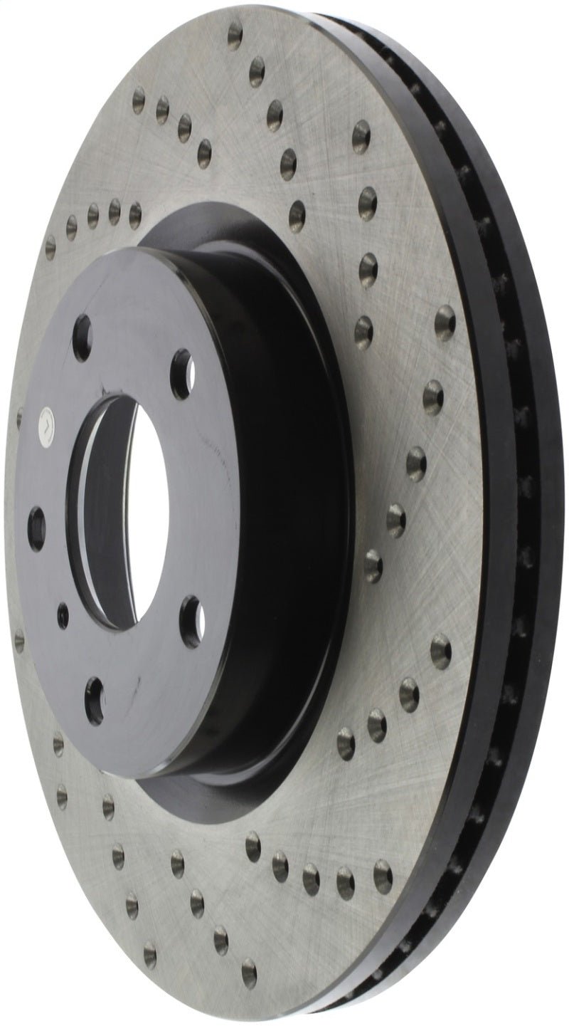 Stoptech - StopTech 8/02 - 03 Infiniti G35 Drilled Left Front Rotor - Demon Performance