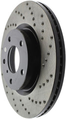 Stoptech - StopTech 8/02 - 03 Infiniti G35 Drilled Left Front Rotor - Demon Performance