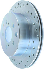 Stoptech - StopTech 89 - 96 Nissan 300ZX Select Sport Slotted & Drilled Right Rear Brake Rotor - Demon Performance