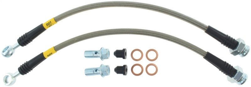 Stoptech - StopTech 89 - 98 Nissan 240SX (OE Upgrade) Stainless Steel Rear Brake Lines - Demon Performance