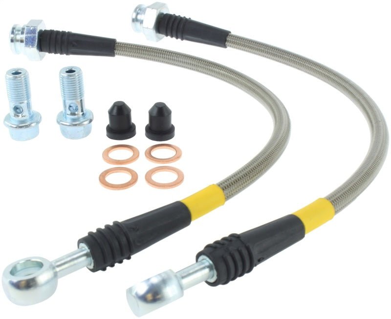 Stoptech - StopTech 89 - 98 Nissan 240SX (OE Upgrade) Stainless Steel Rear Brake Lines - Demon Performance