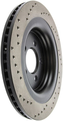 Stoptech - StopTech Cross Drilled Sport Brake Rotor - 2015 Ford Mustang - Rear Left - Demon Performance