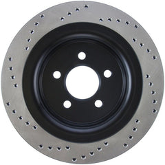 Stoptech - StopTech Cross Drilled Sport Brake Rotor - 2015 Ford Mustang - Rear Left - Demon Performance