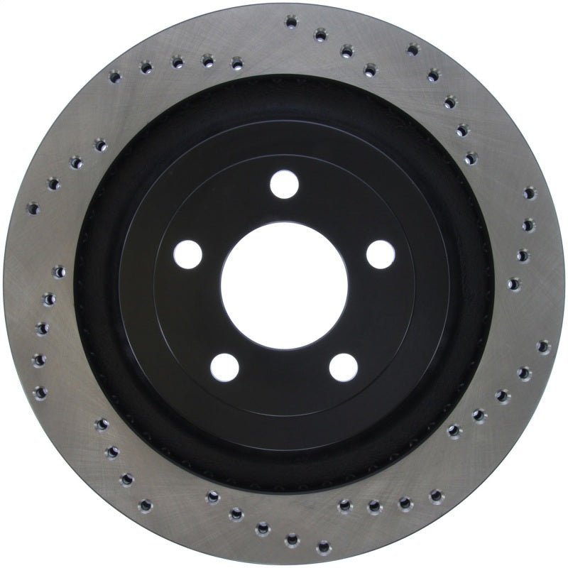 Stoptech - StopTech Cross Drilled Sport Brake Rotor - 2015 Ford Mustang - Rear Left - Demon Performance