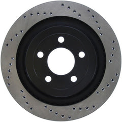 Stoptech - StopTech Cross Drilled Sport Brake Rotor - 2015 Ford Mustang - Rear Left - Demon Performance