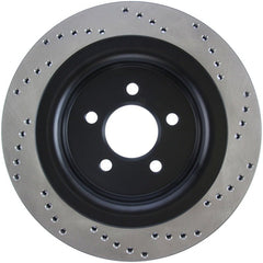 Stoptech - StopTech Cross Drilled Sport Brake Rotor - 2015 Ford Mustang - Rear Right - Demon Performance