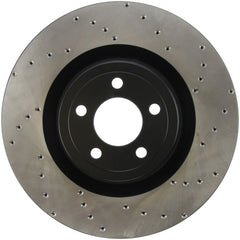 Stoptech - StopTech Cross Drilled Sport Brake Rotor - 2015 Ford Mustang w/ Brembo - Front Left - Demon Performance
