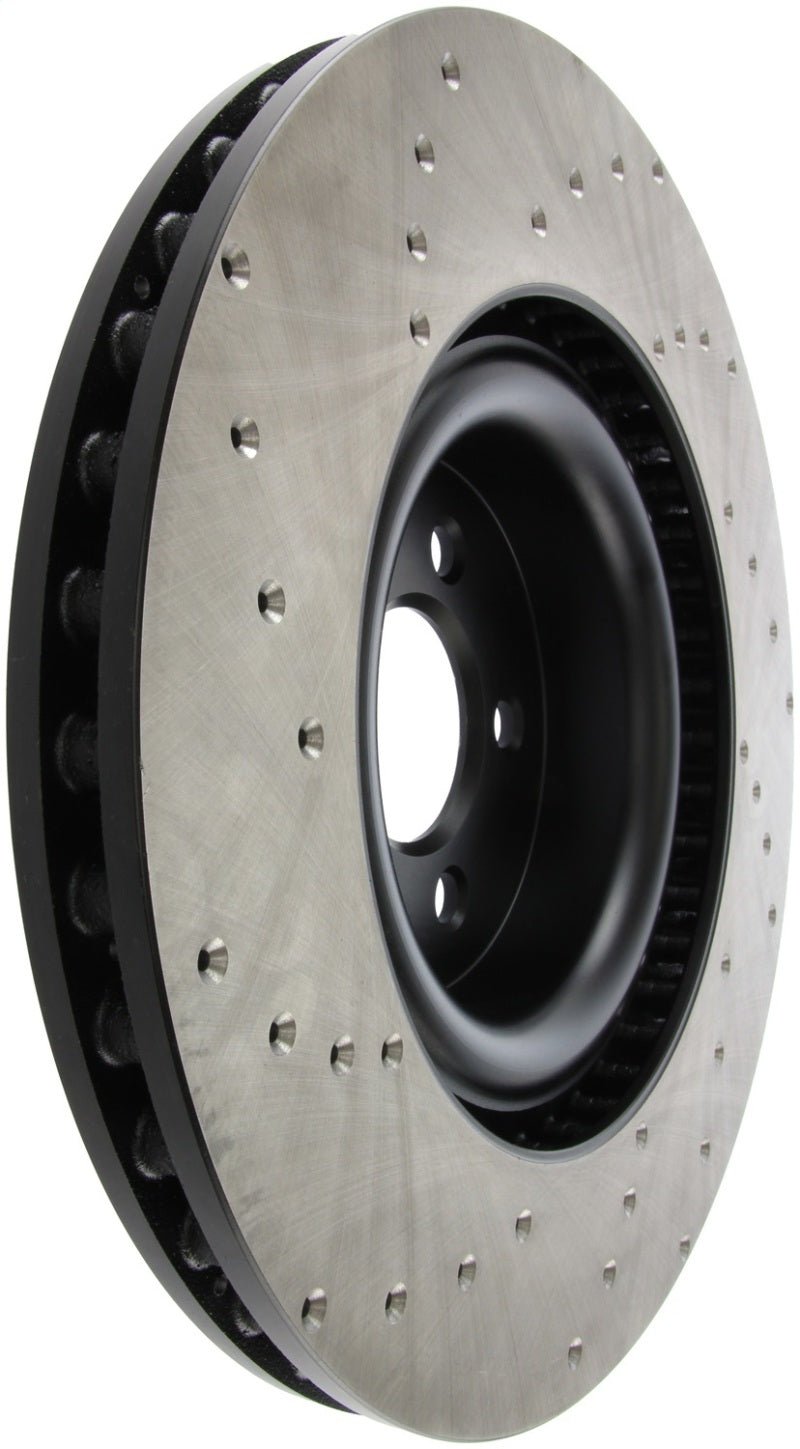 Stoptech - StopTech Cross Drilled Sport Brake Rotor - 2015 Ford Mustang w/ Brembo - Front Left - Demon Performance