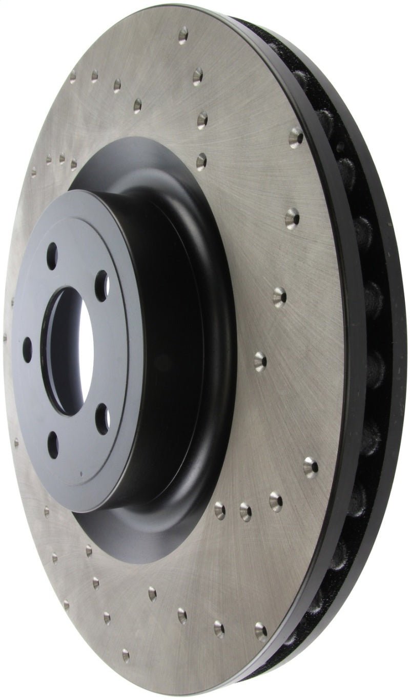 Stoptech - StopTech Cross Drilled Sport Brake Rotor - 2015 Ford Mustang w/ Brembo - Front Left - Demon Performance