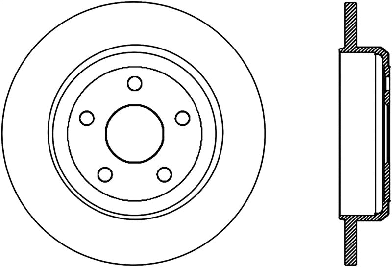 Stoptech - StopTech Drilled Sport Brake Rotor 11 - 17 Jeep Grand Cherokee (Excludes SRT8) - Demon Performance