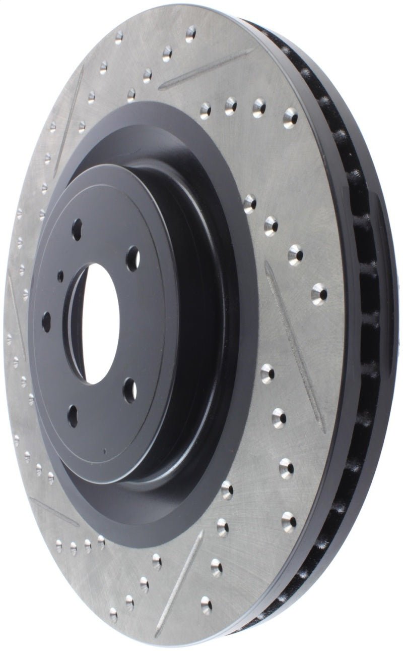 Stoptech - StopTech Infiniti G37 / Nissan 370Z SportStop Slotted & Drilled Front Right Rotor - Demon Performance