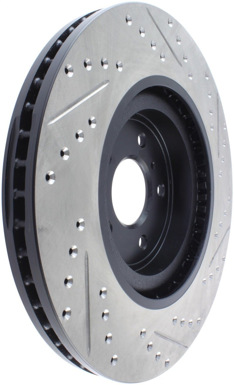 Stoptech - StopTech Infiniti G37 / Nissan 370Z SportStop Slotted & Drilled Front Right Rotor - Demon Performance