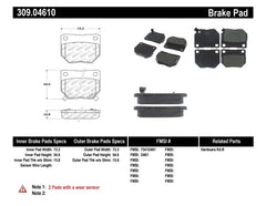 Stoptech - StopTech Performance 06 - 07 WRX Rear Brake Pads - Demon Performance